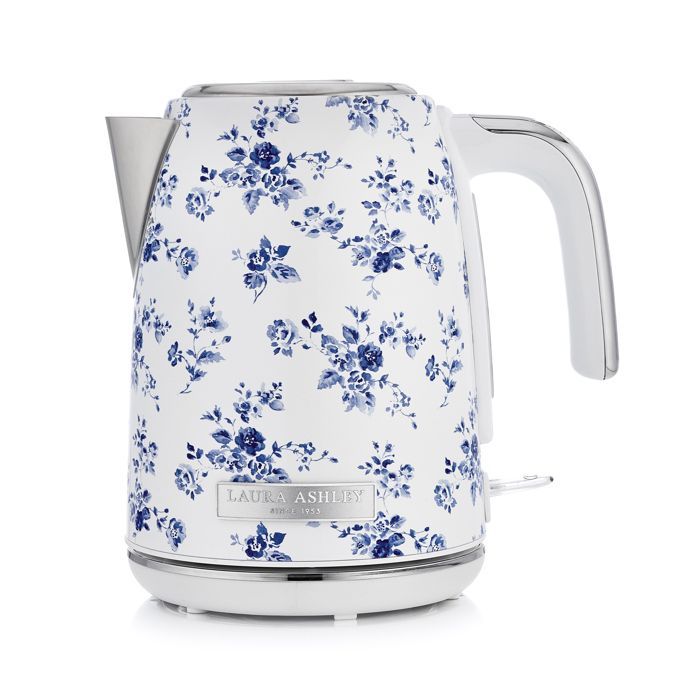 Laura Ashley Langaton Vedenkeitin - China Rose - 1,5 L tilavuus, kalkkisuodatin, 2200 W, automaattinen virrankatkaisu