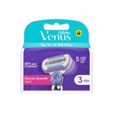 Gillette Venus Deluxe Smooth Swirl -teränvaihtoteriä, 3 kpl.