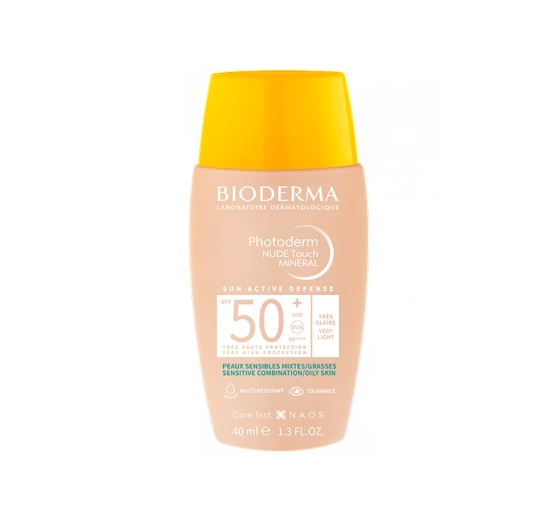 Bioderma Photoderm Nude Touch Mineral podkład mineralny z efektem nude SPF50  Very Light 40 ml