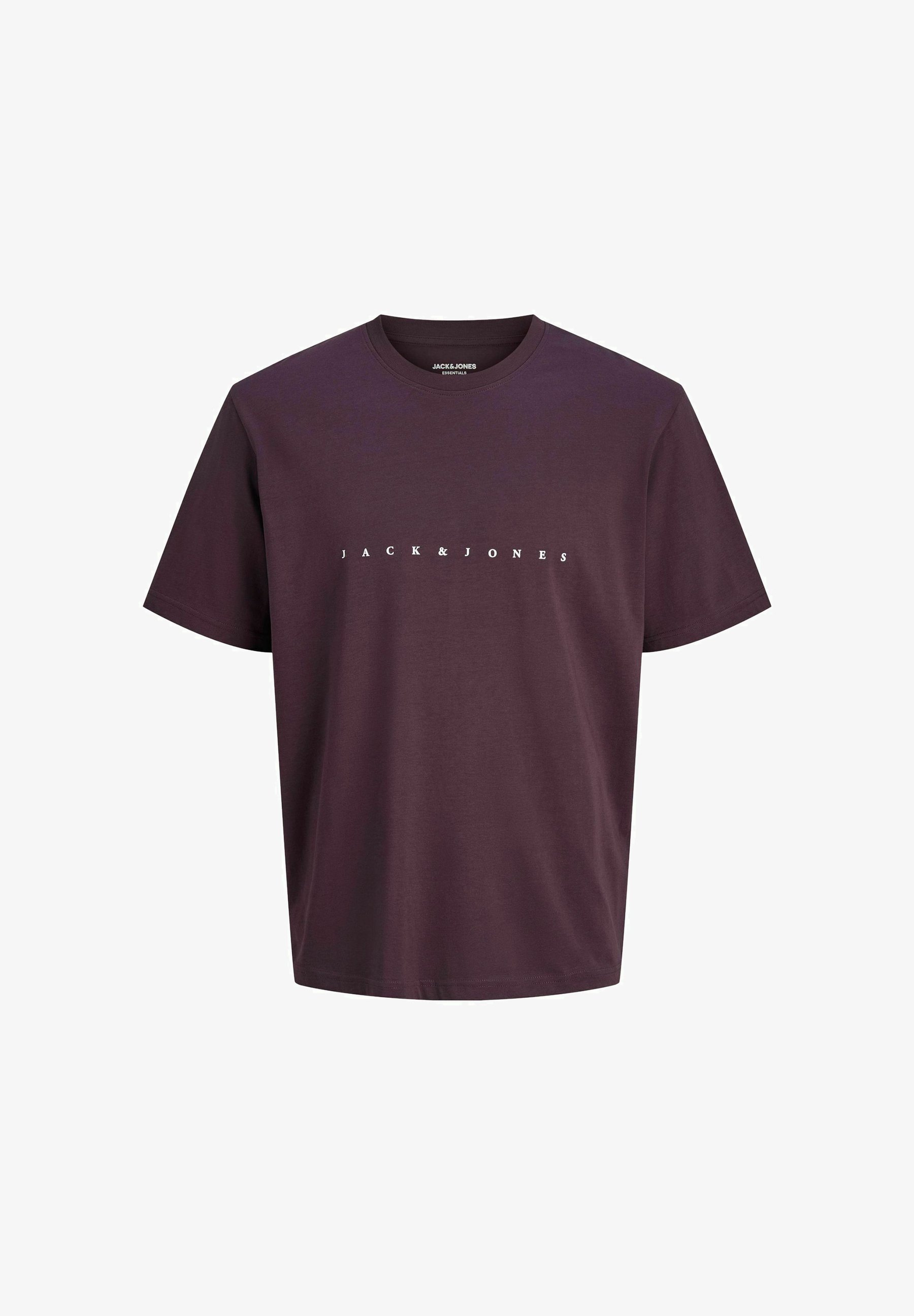 Jack & Jones PLUS SIZE LOGO - T-shirt met print - pruimkleurig perfect