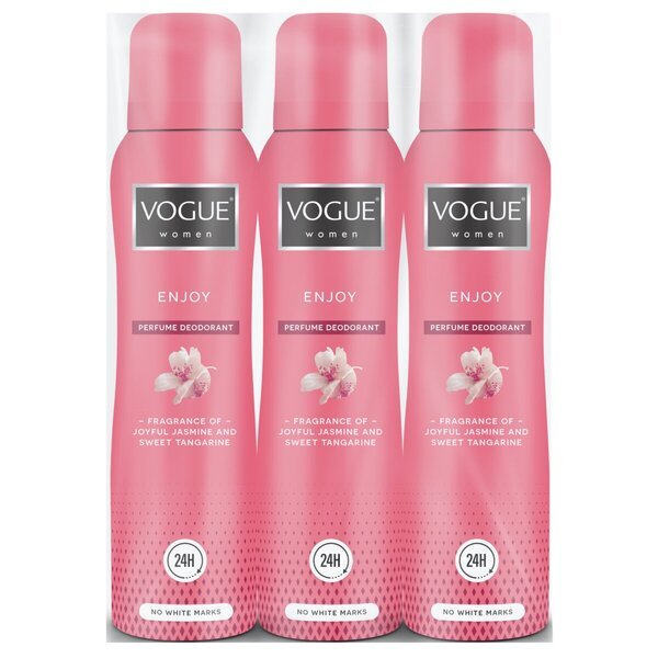 Vogue Women Enjoy dezodorants aerosols<br>3 x 150 ml