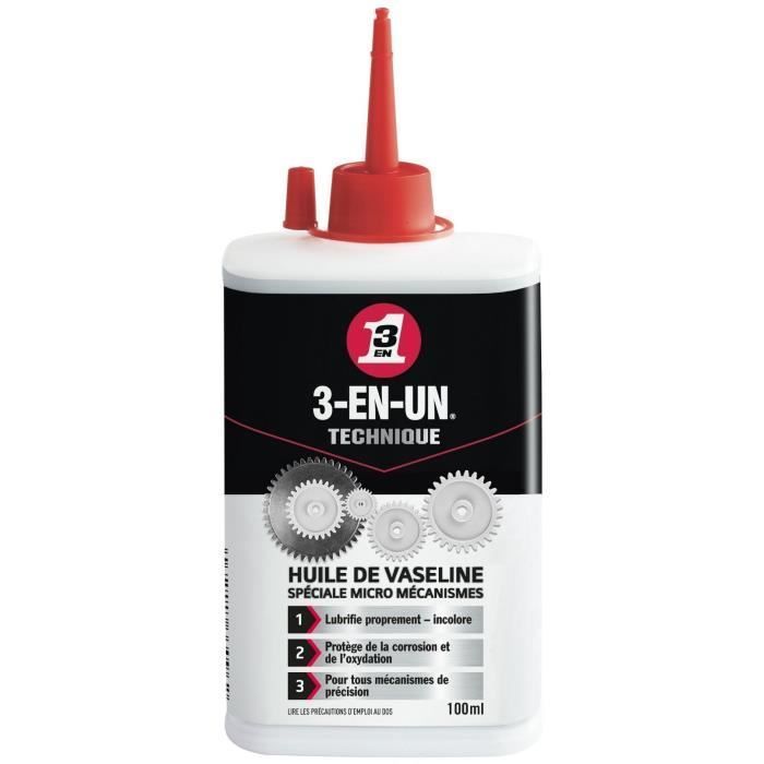 TÉCNICA 3 EN 1: Aceite de vaselina en un frasco de 100 ml.