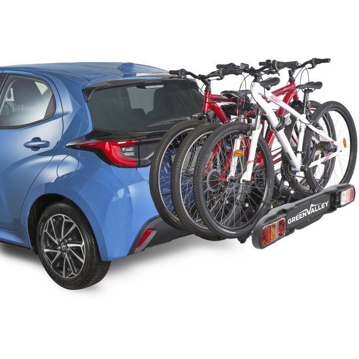 Portabicicletas para coche Green Valley Disco para 3 bicicletas - Portabicicletas para coche