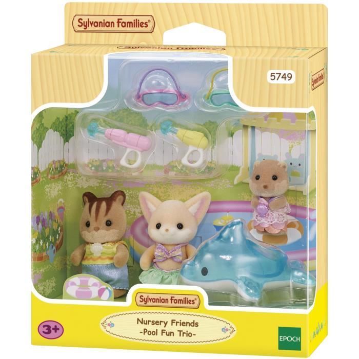 SYLVANIAN FAMILIES 5749 - Het babytrio bij het zwembad