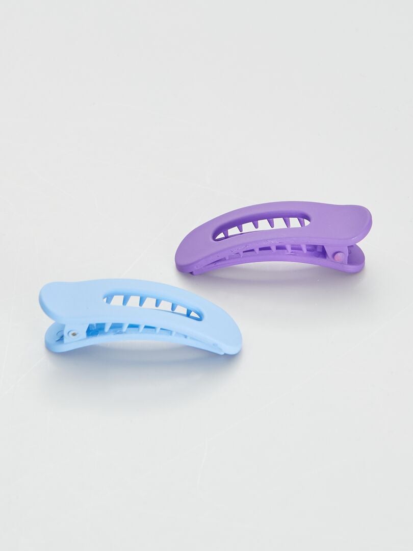 Set van 2 haarclips - BLAUW
