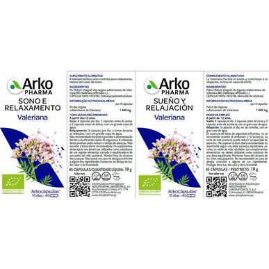 Arkocaps Uni- ja rentoutumislisä Valeriana 45 kapselia 45 kapselia