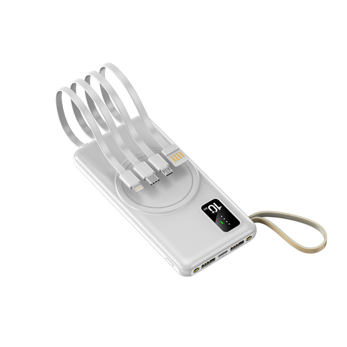 Power Bank Smartek 10000mah Avec 4 Câbles De Carga Y Carga Inalámbrica