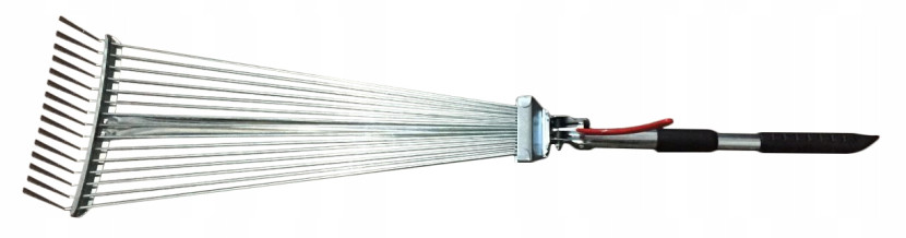 Grabie Ogrodowe Regulowane Miotłograbie 120-165cm do Ogrodu Trawa Liście