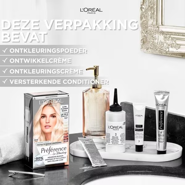 L'Oréal Paris Préférence Le Blonding Ultra Platinum Coloring<br>