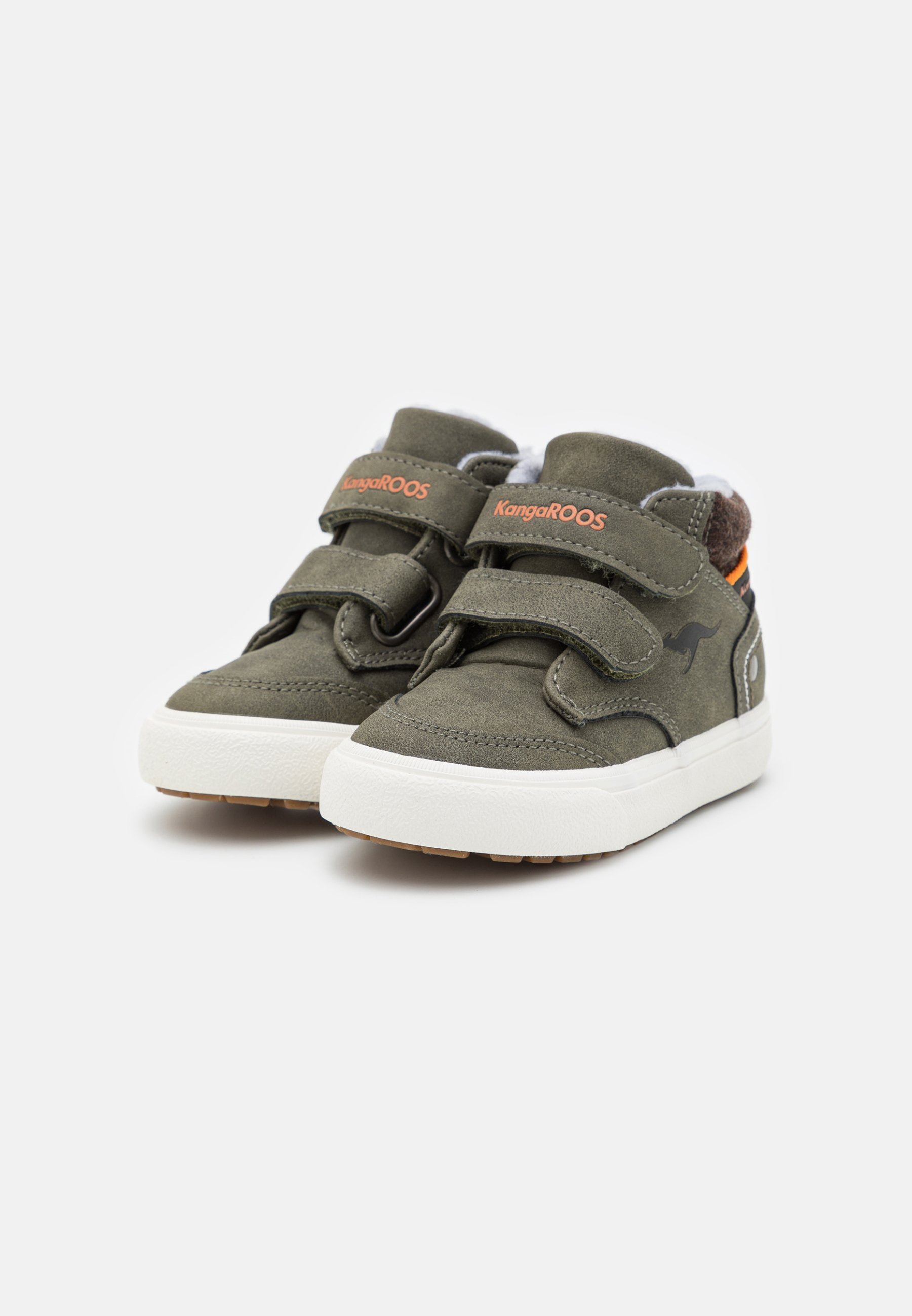 KangaROOS KAVU PRIMO UNISEX - High-Top-Sneaker - oliv/flammenfarben