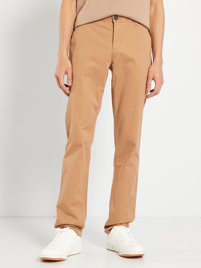 Calça Chino Slim - Tamanho 34 - Bege
