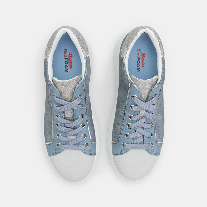Damsneakers med 3 cm platåsula