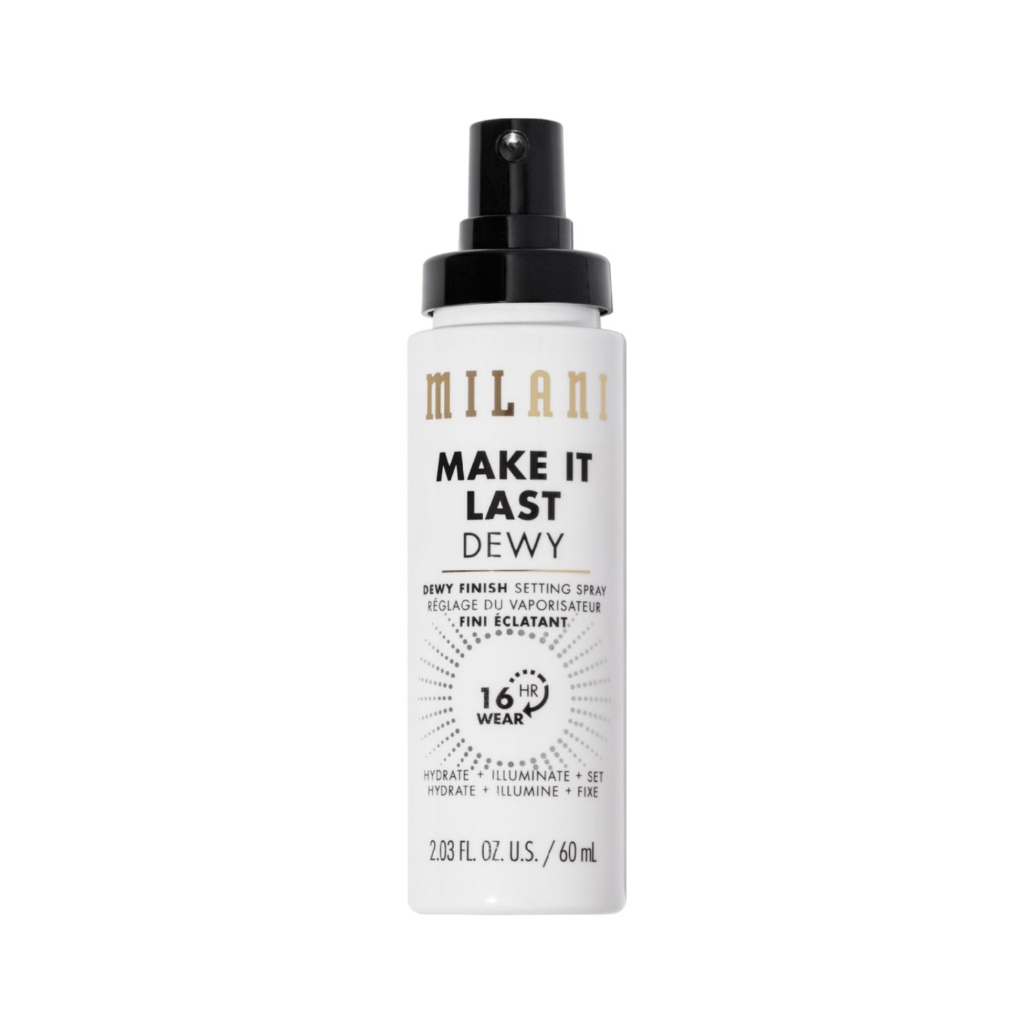 Milani Fixierspray Dewey Finish fiksējošais sprejs - 60 ml