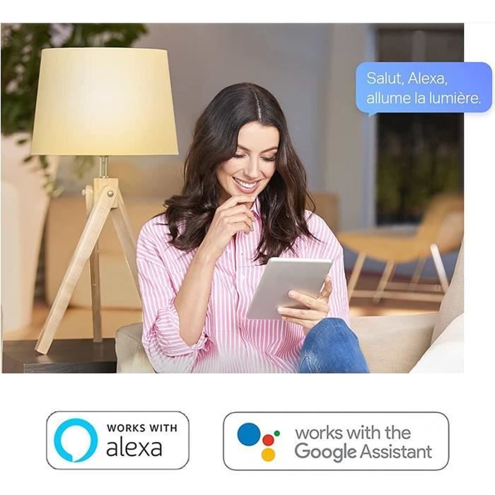 Lâmpada inteligente TP-Link Tapo com Wi-Fi, soquete E27, LED branco quente, compatível com Alexa, Google Home e Siri (Tapo L510E)