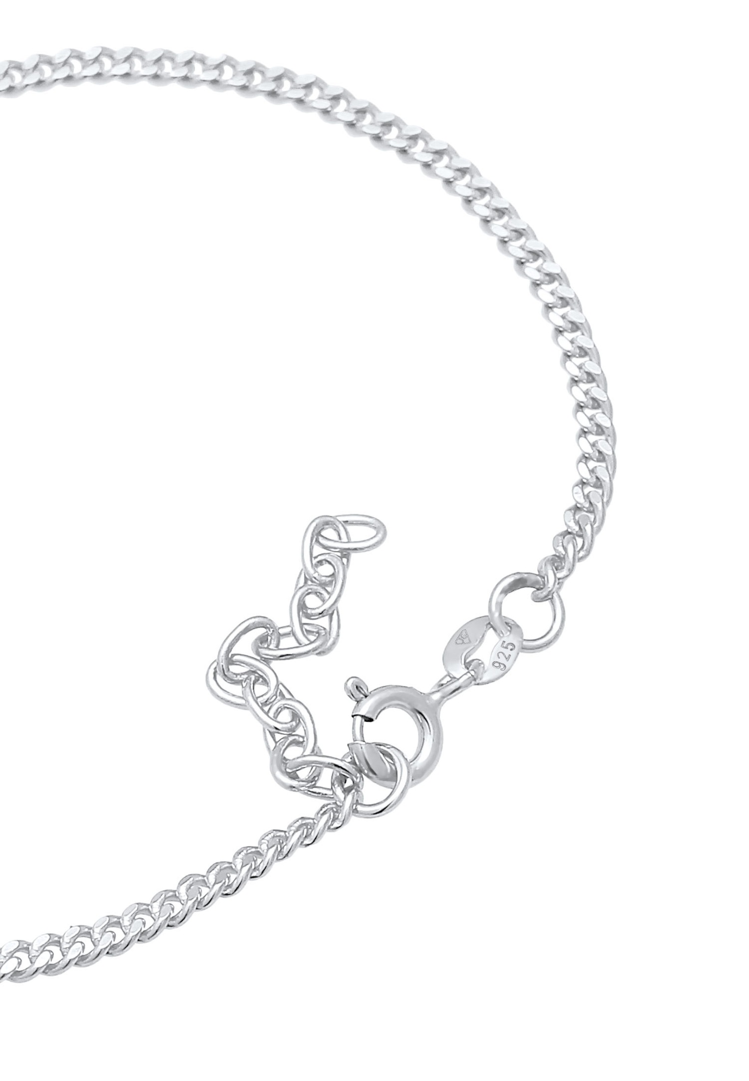 Elli Liens pour dames chaîne de réservoirs Maillons Basic Trend Blogger ajustable en argent sterling 925 plaqué or