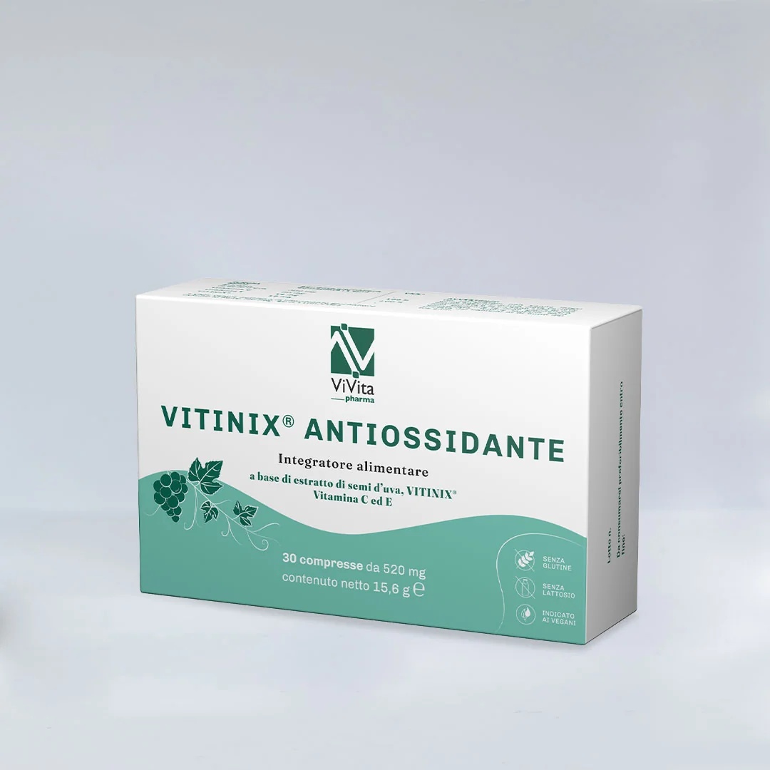 VIVITA Vitinix Antioxidante 30 comprimidos protege contra os radicais livres.