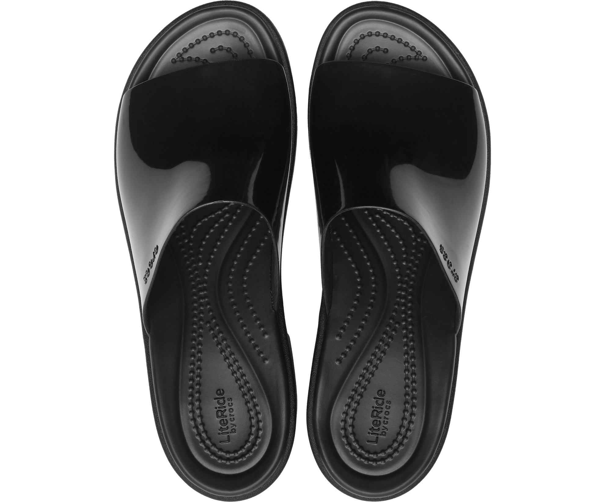 Brooklyn Slide High Shine Heel - Sandal