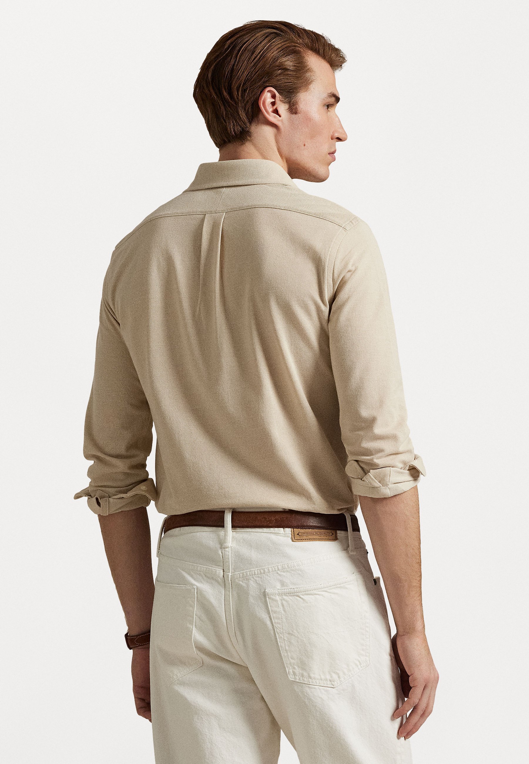 Polo Ralph Lauren Chemise sport à manches longues - Beige côtier