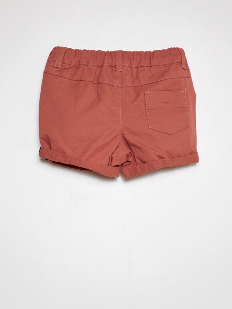 2-delt sett - T-skjorte i polostil + twillshorts - ROSA