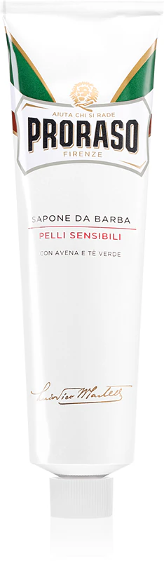 Sabonete de barbear Proraso Sensitive Skin para pele sensível, em tubo.