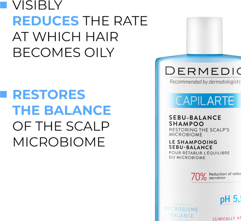 Dermedic Capilarte Diepreinigende Shampoo voor een Vette Hoofdhuid
