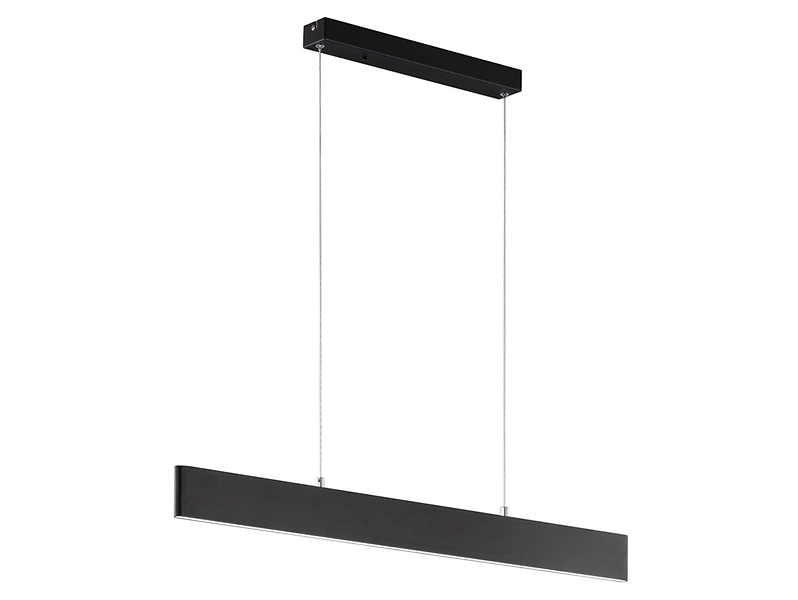 Lampa wisząca Sileas LED stalowa czarna