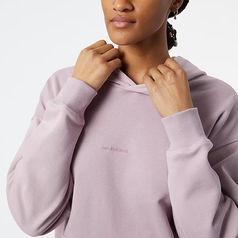 Sweat à capuche Femme Athletics Nature State en molleton français - Ombre violette