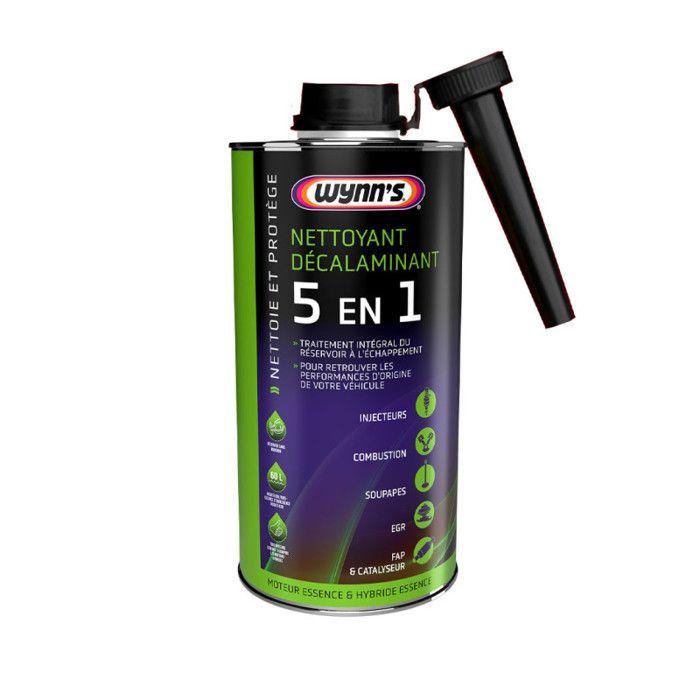 Additiv – Entkohlungsreiniger – Benzin – 5-in-1 – Einspritzdüsen, Ventile – Wynn's