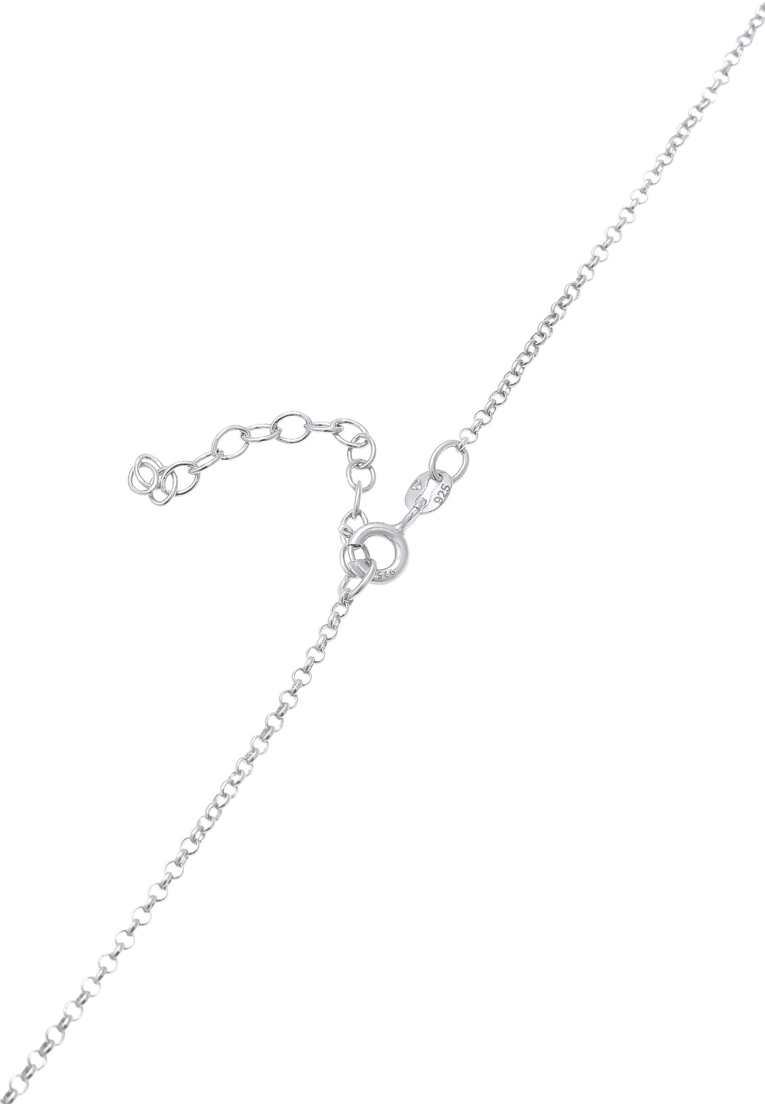 Elli Femmes Chaîne en Y Boule avec Cristaux en Argent Sterling 925