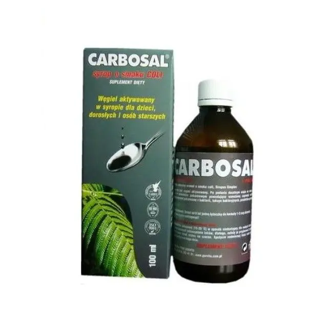 Carbosal, Węgiel aktywowany w syropie dla dzieci i dorosłych, Smak coli
