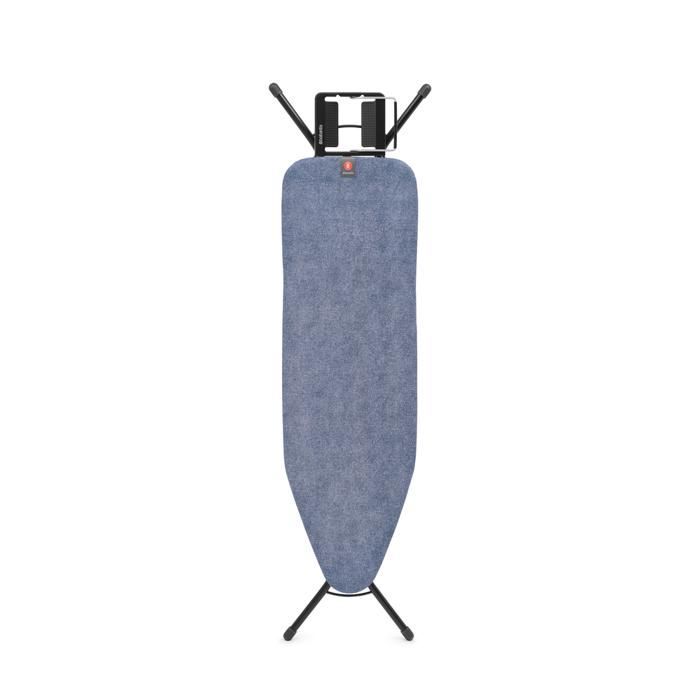 Brabantia Ironing Board B, 124x38 cm, with steam-stop iron rest - Denim Blue