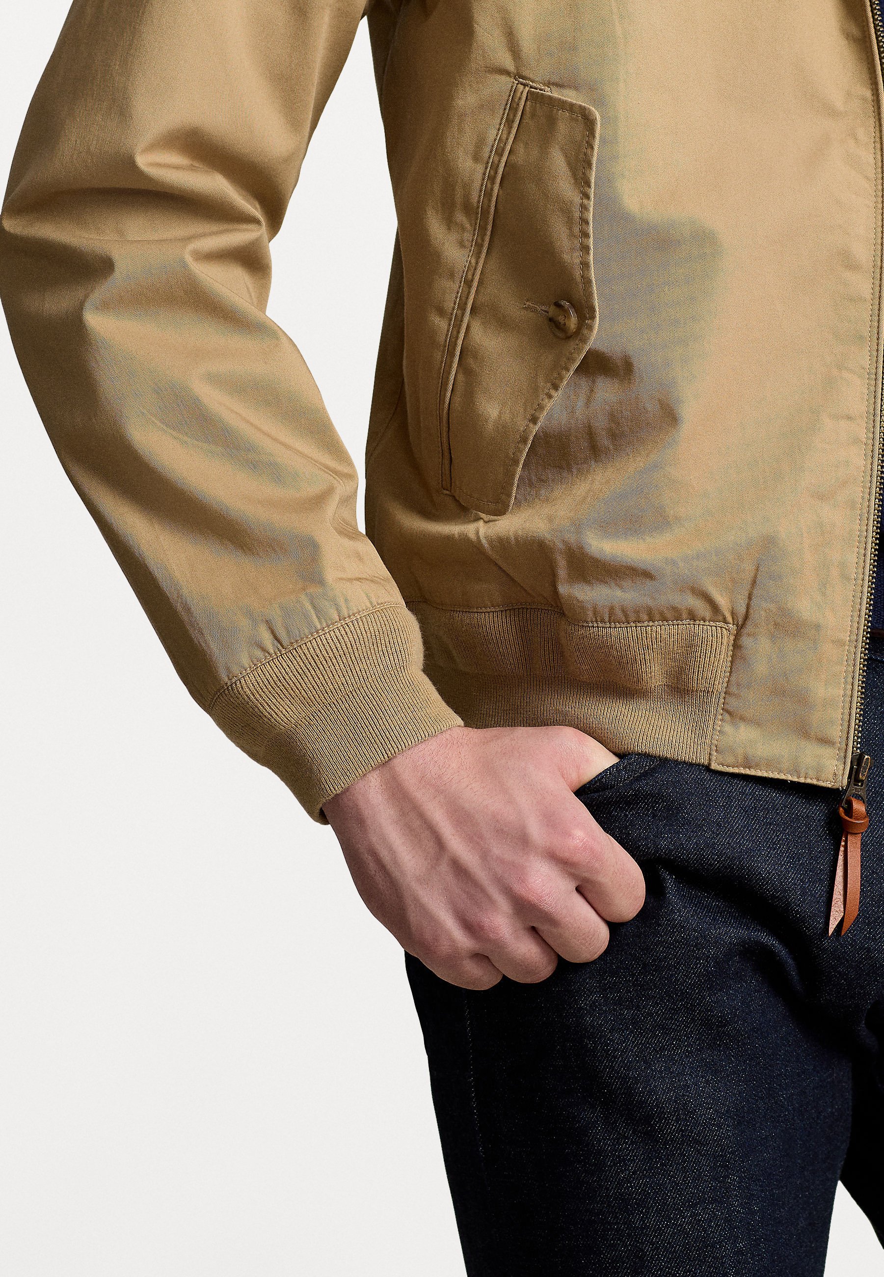 Veste bomber en twill Polo Ralph Lauren - couleur café tan