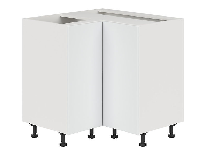 Szafka kuchenna dolna narożna Top Line 2  80 cm śnieżny super mat zabudowuje naroże 90x90 cm