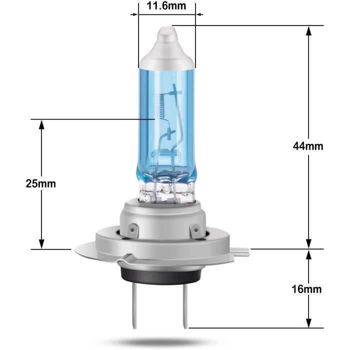 Ampoules Auto de Phare Avant - H7 - 55W - Blanc Froid - Halogène