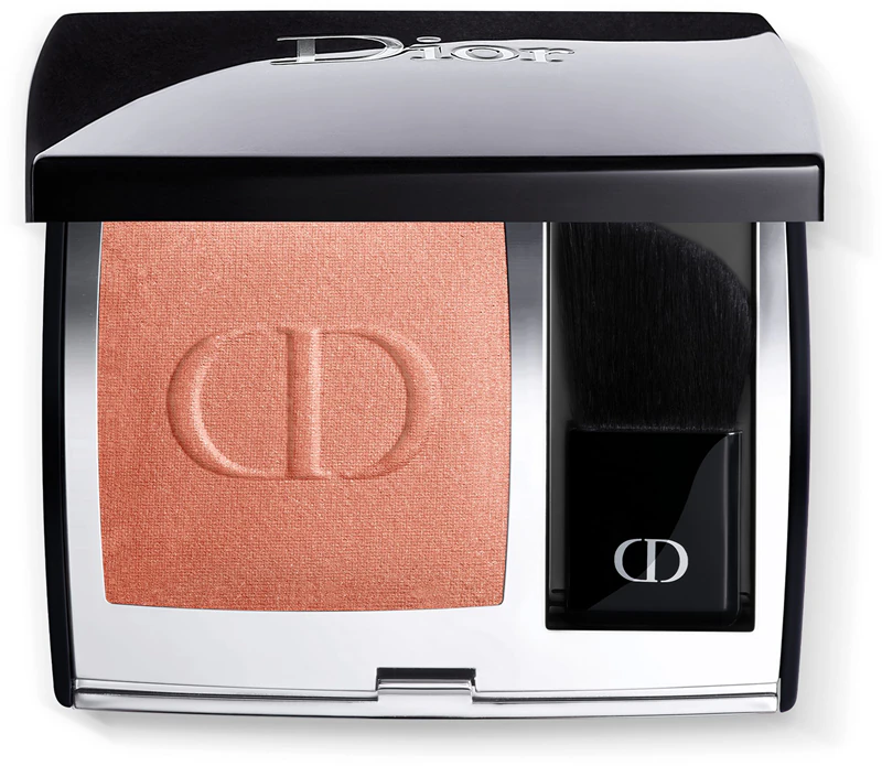 Blush compacto DIOR Rouge Blush, pincel e espelho.