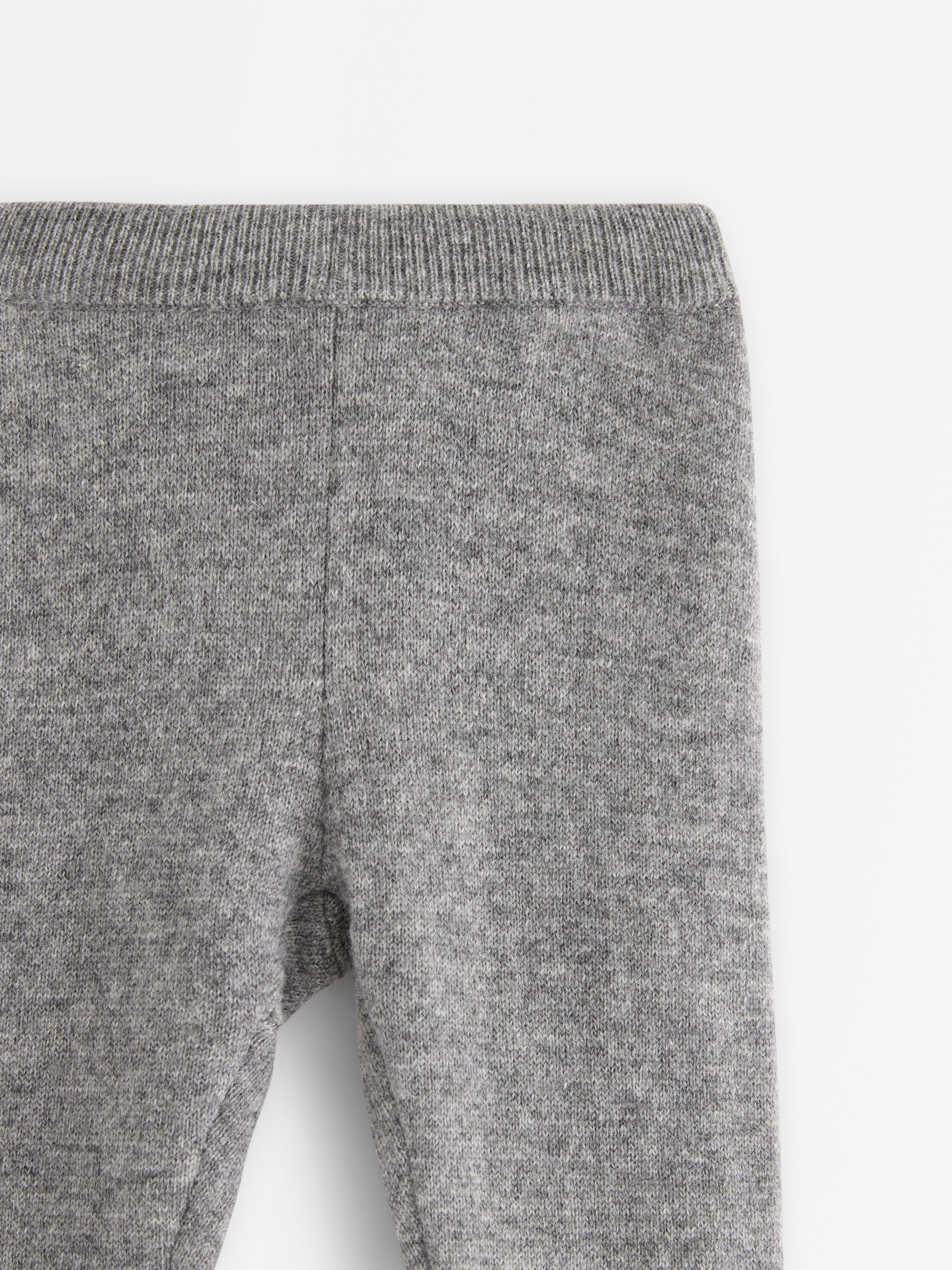 Leggings de merinoull Gris melange