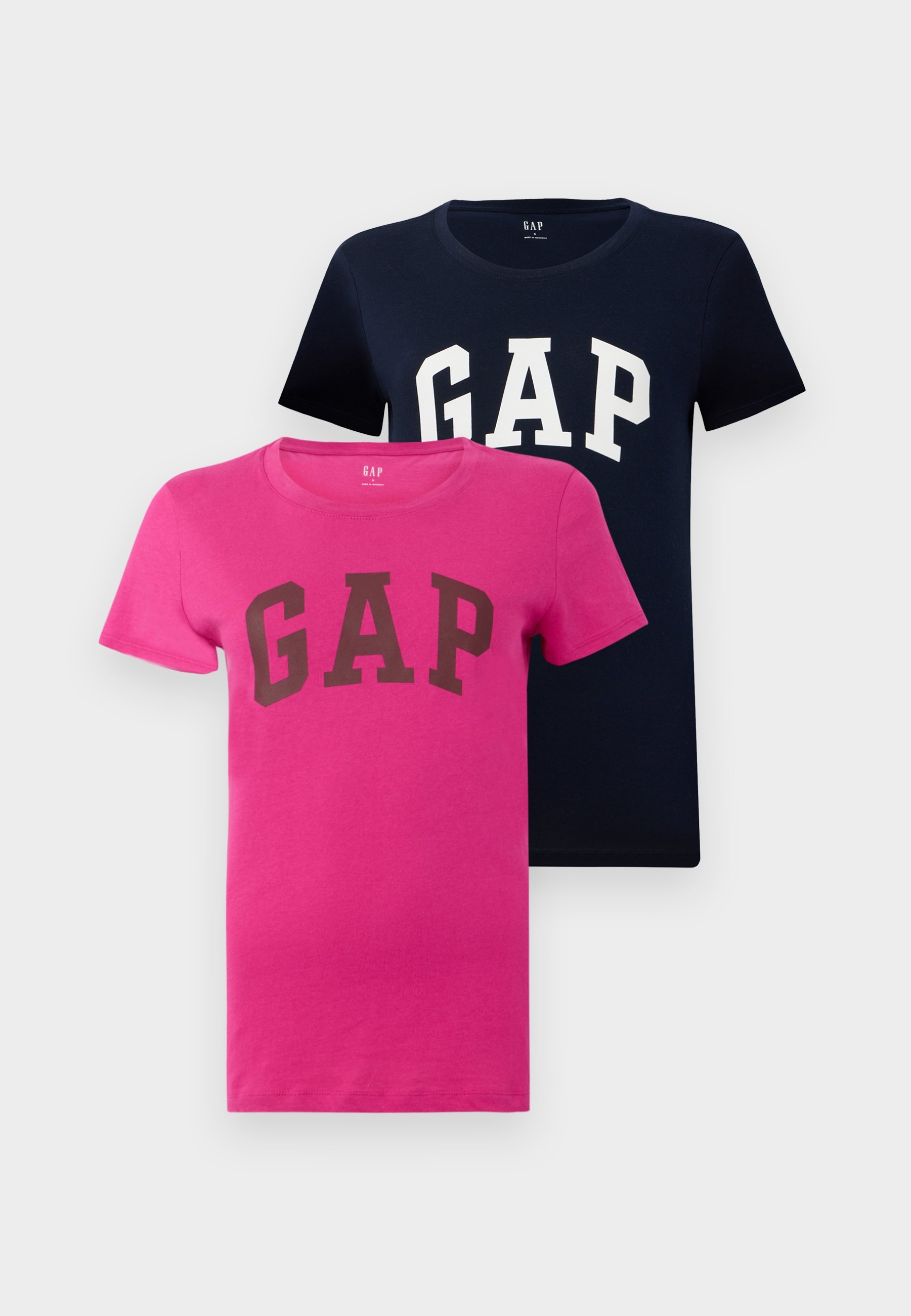 Lot de 2 t-shirts imprimés avec logo GAP - uniforme marine