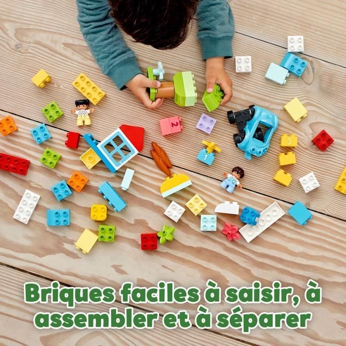 LEGO® 10913 DUPLO Klassieke Bouwdoos met Opbergruimte, Educatief Speelgoed voor Baby's en Ouders