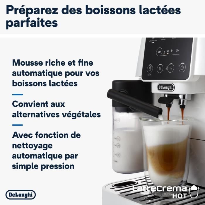 De'Longhi Magnifica Start espresso machine with grinder - ECAM220.61.W - 4 recipes - White stainless steel