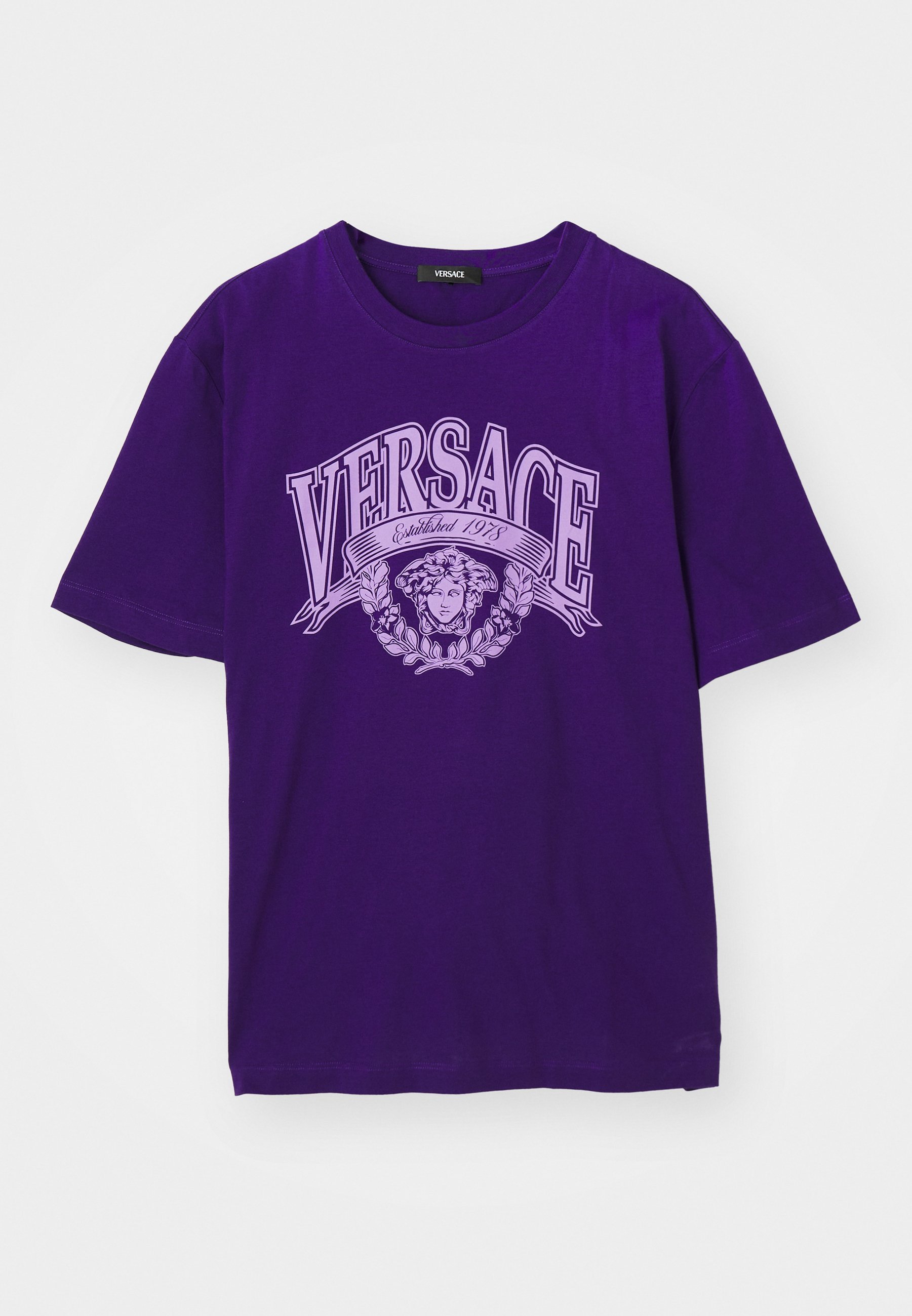 Versace Medusa-embleem - T-shirt met print - dieppaars