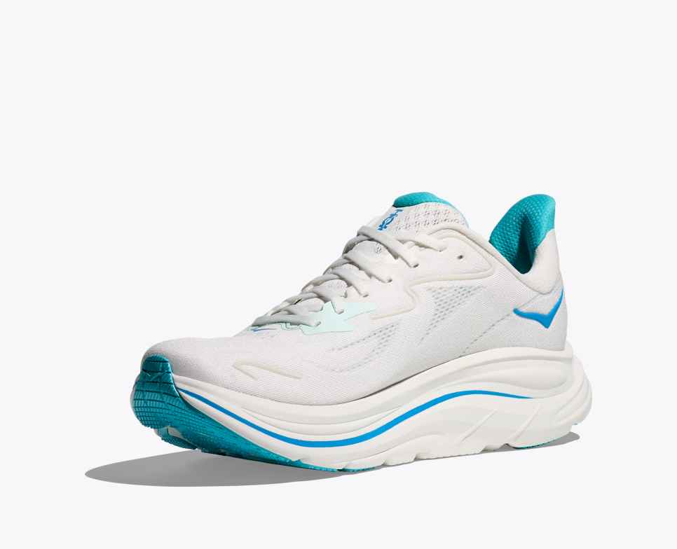 HOKA Clifton 10 Alb / Albastru deschis
