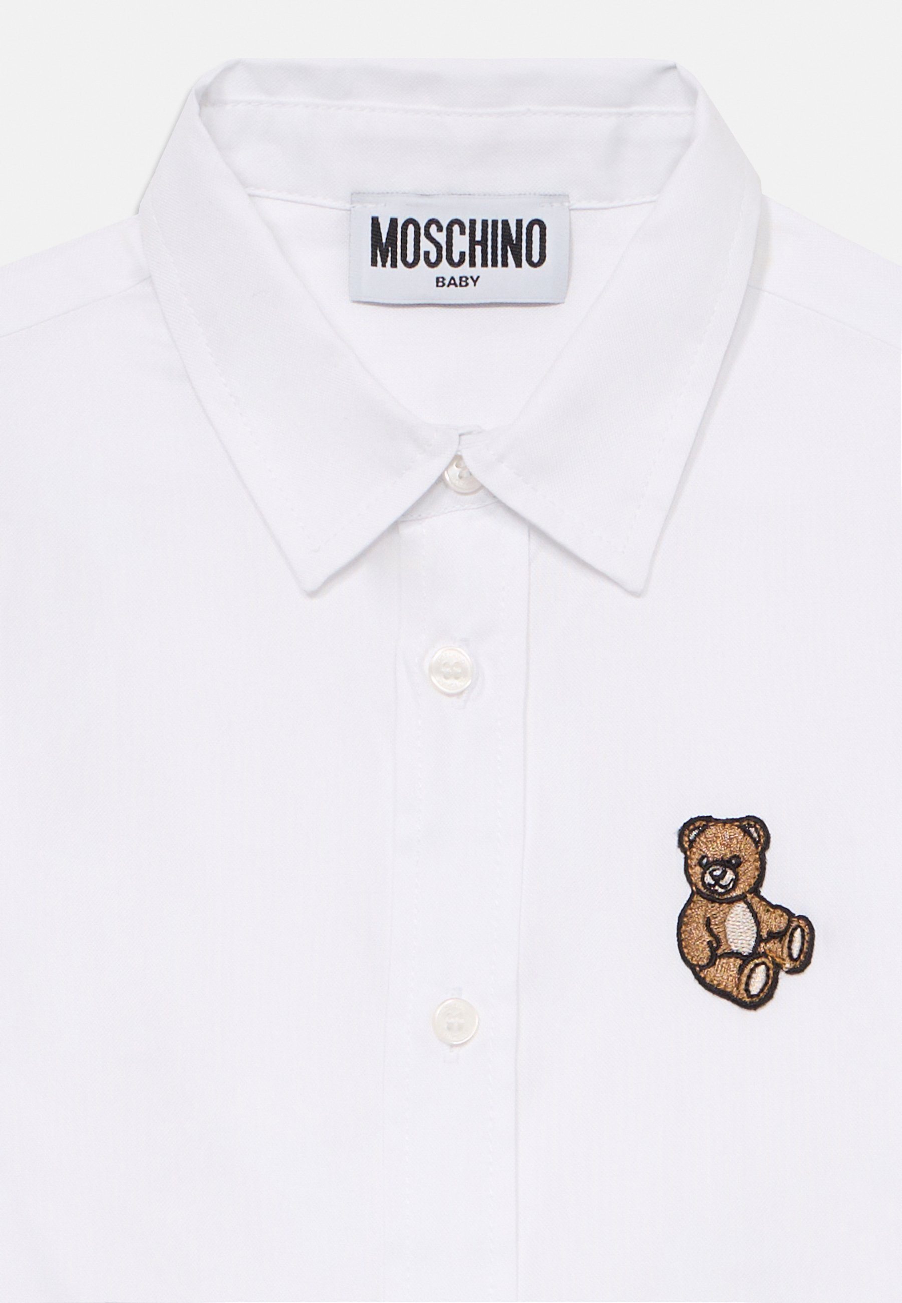MOSCHINO BABY SHIRT UNISEX - Button-down blouse - bianco ottico