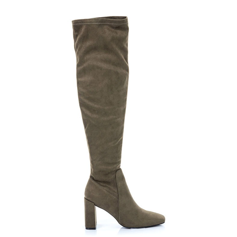 Grüne Damenstiefel