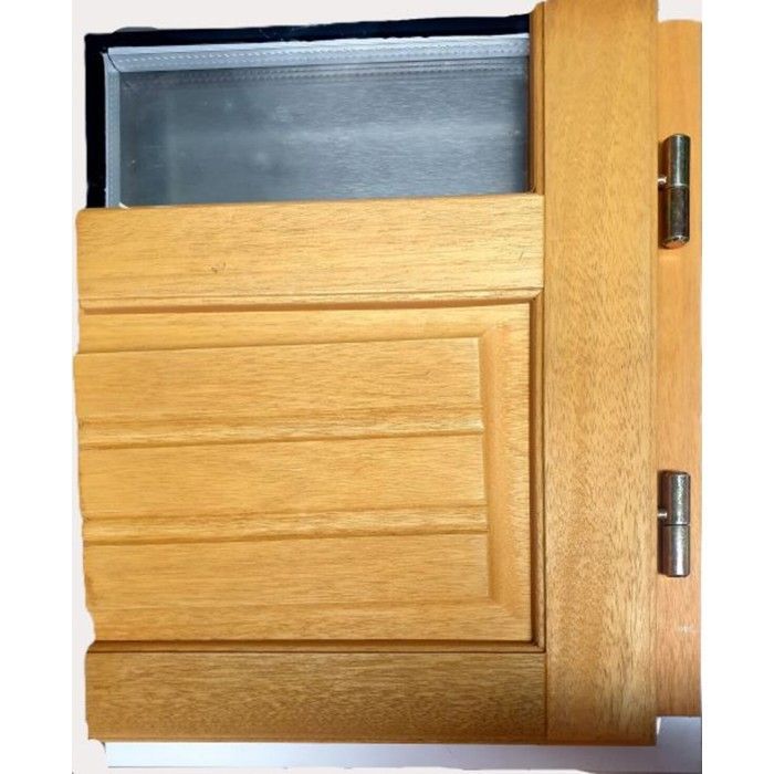 Wooden French Door, 1 Leaf, H205 x W80 cm, Right-Hand Opening