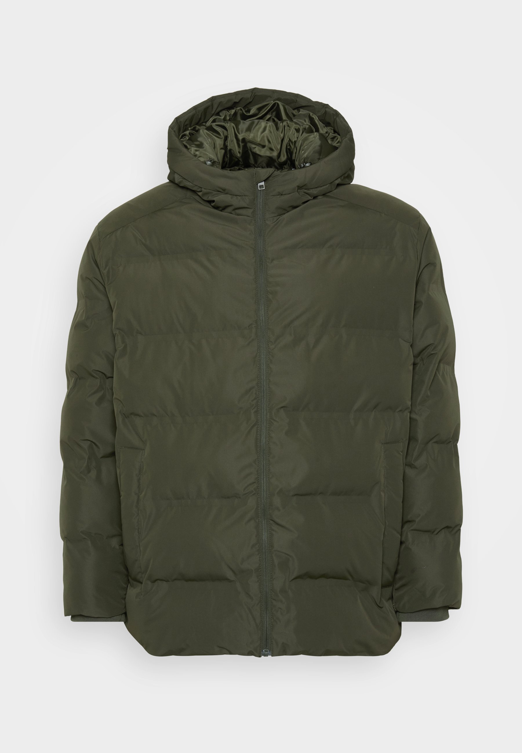 Jack & Jones JJESOHO PUFFER HOOD - Winterjas - hars