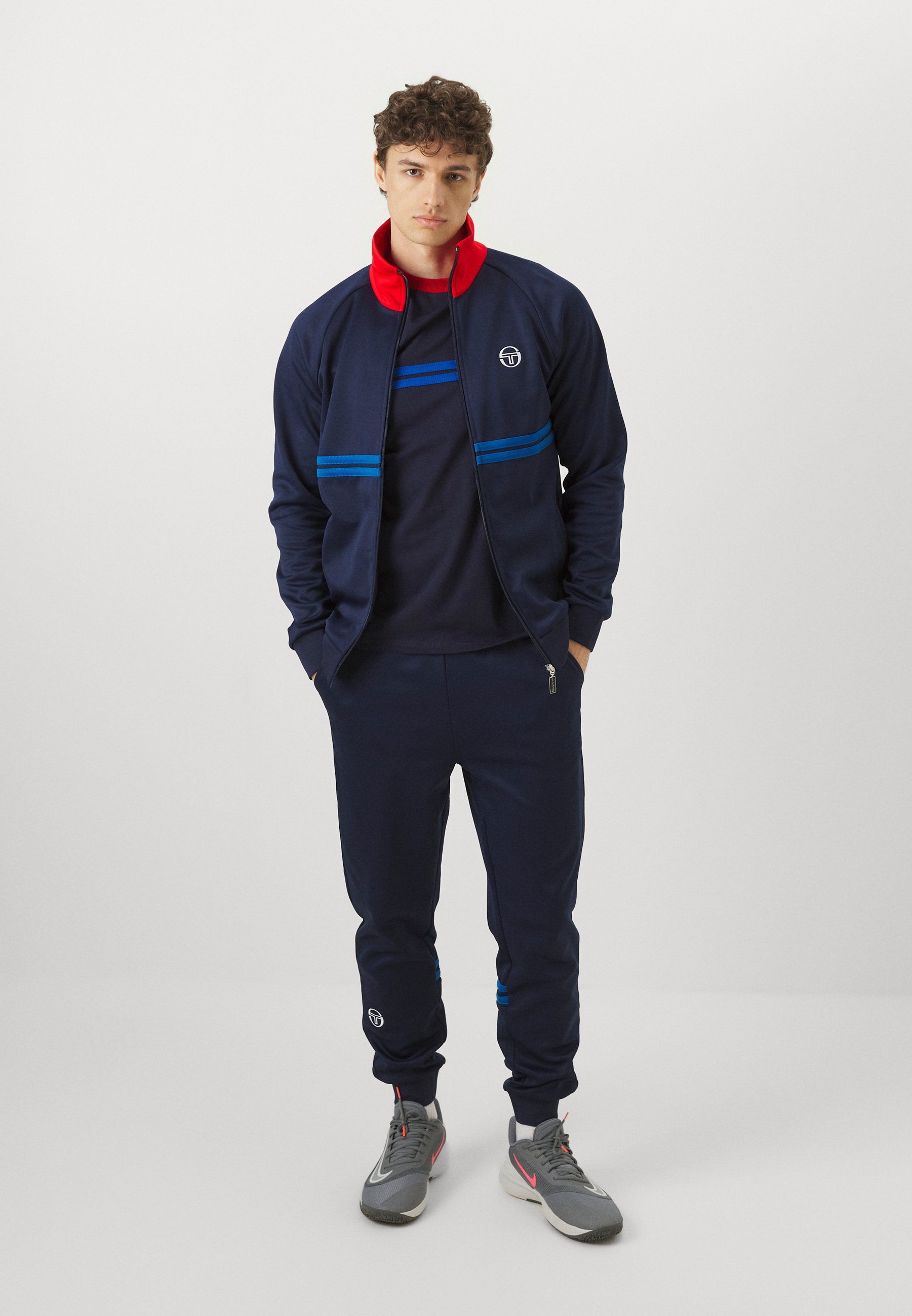 Sergio Tacchini DALLAS TRACK SUIT - Dres - marynistyczny niebieski/adrenalina/marynistyczny