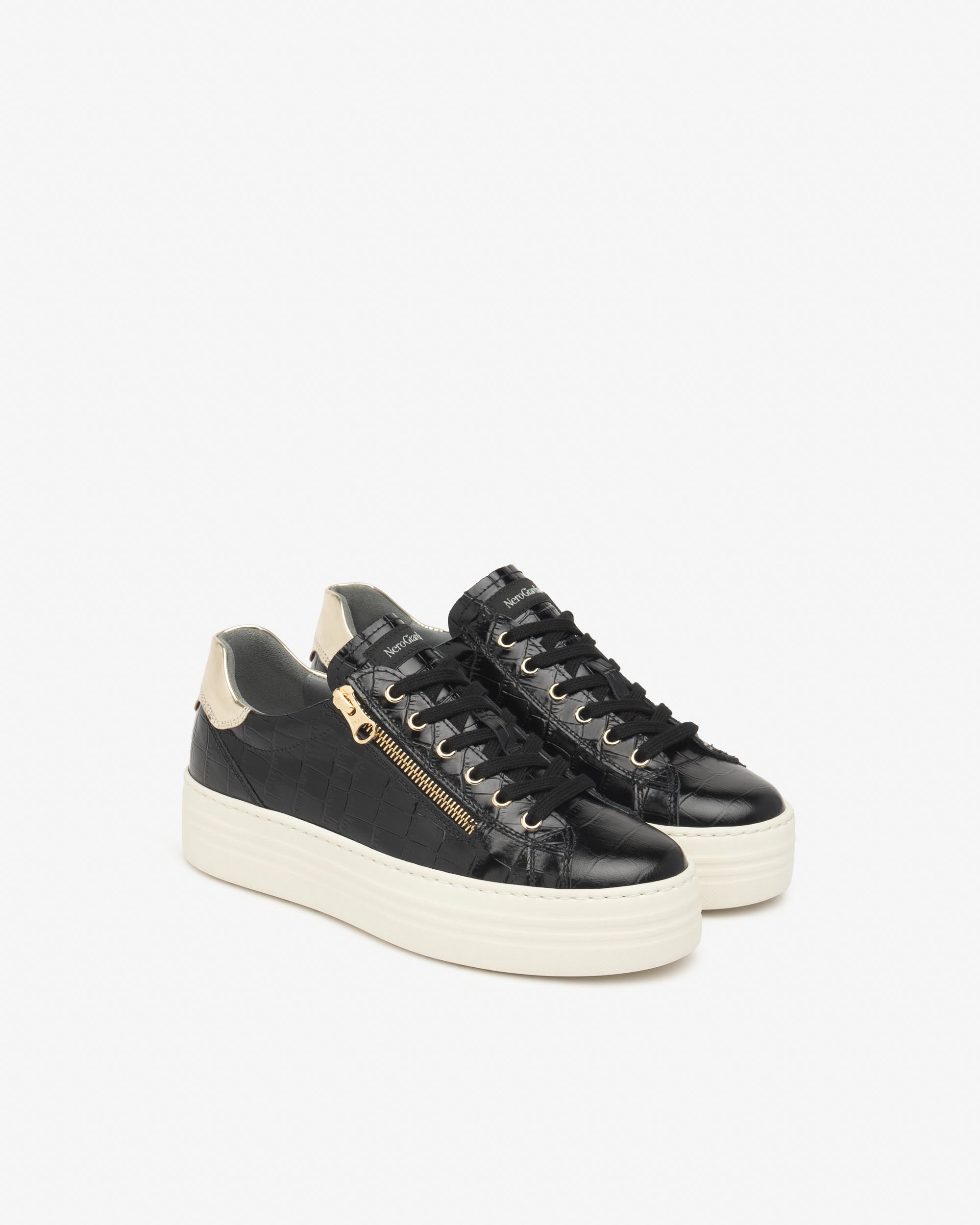  Damen-Sneaker aus Leder und Funktionsmaterial