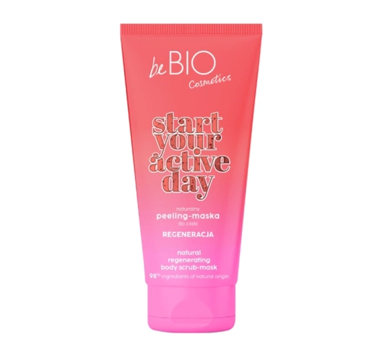 Bebio Start Your Active Day naturalny peeling-maska do ciała regeneracja 200 ml