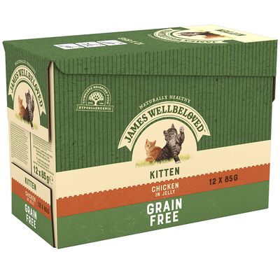 James Wellbeloved Kitten Pouches - Hühnchen in Gelee