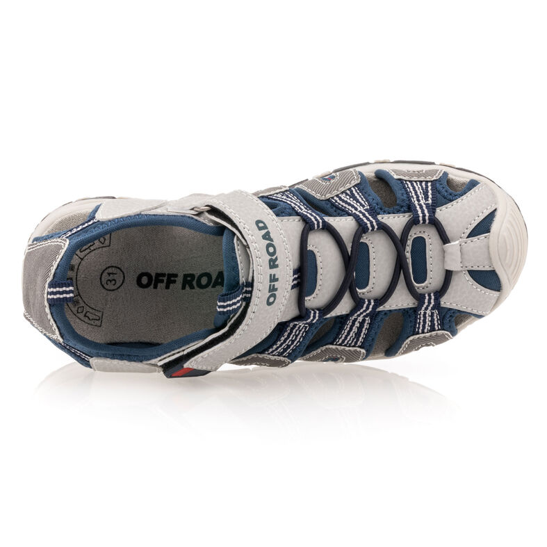 Sandalias grises para niño / Zapatos de punta abierta